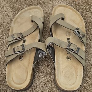Casual Comfort Sandals in Olive by [Brand]